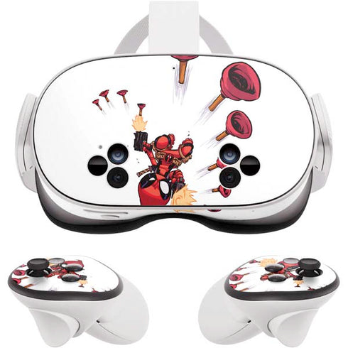 Marvel Deadpool Babypool Shooting Meta Quest 3S Skin