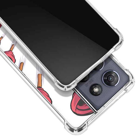 Marvel Deadpool Babypool Shooting Moto G 5G (2025) Clear Case