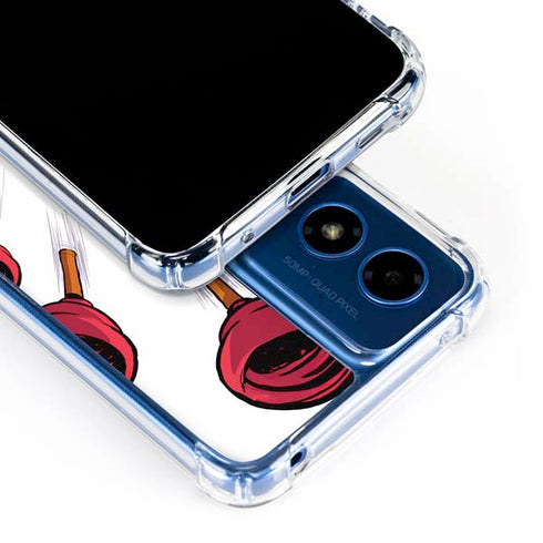 Marvel Deadpool Babypool Shooting Moto G 5G (2024) Clear Case