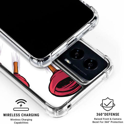 Marvel Deadpool Babypool Shooting Moto G Power 5G (2024) Clear Case