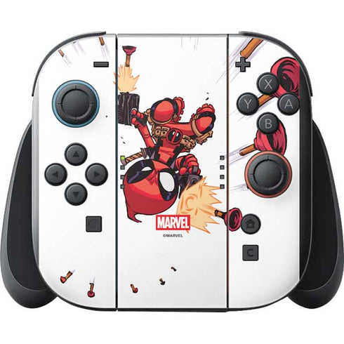 Marvel Deadpool Babypool Shooting Nintendo Switch 2 (2025) with Joy-Con Skin