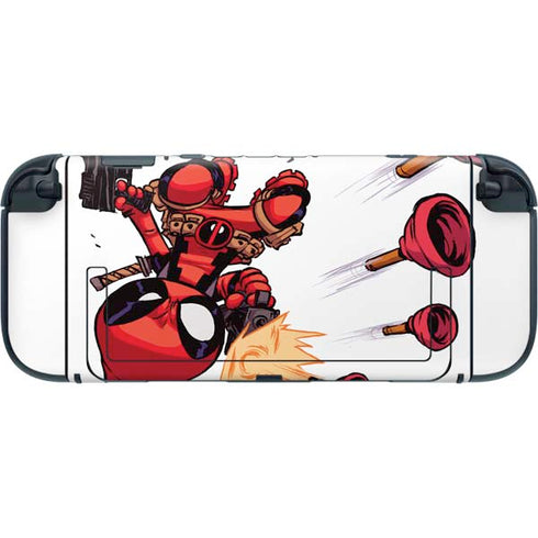 Marvel Deadpool Babypool Shooting Nintendo Switch 2 (2025) with Joy-Con Skin