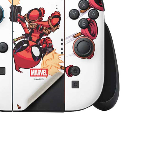 Marvel Deadpool Babypool Shooting Nintendo Switch 2 (2025) Joy-Con Controller Skin