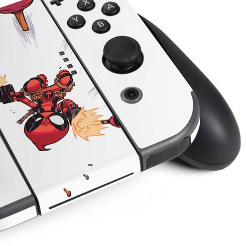 Marvel Deadpool Babypool Shooting Nintendo Switch (2017-2021) Joy-Con Controller Skin