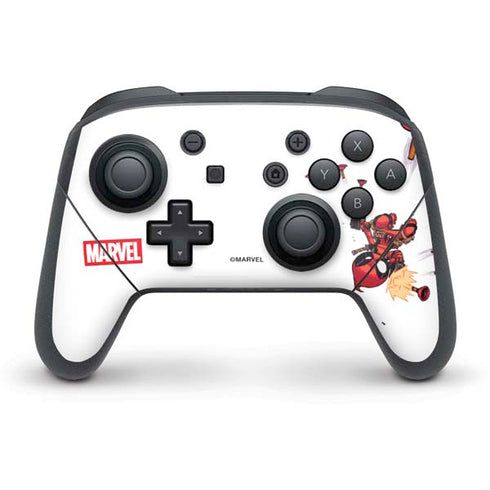 Marvel Deadpool Babypool Shooting Nintendo Switch Pro Controller Skin