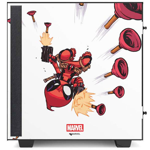 Marvel Deadpool Babypool Shooting NZXT H510 Compact ATX Mid-Tower Case Skin