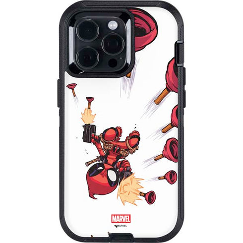 Marvel Deadpool Babypool Shooting Otterbox Defender iPhone Skin