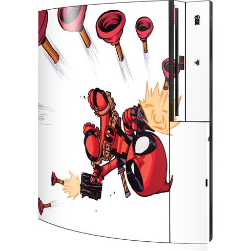 Marvel Deadpool Babypool Shooting Playstation 3 & PS3 Skin