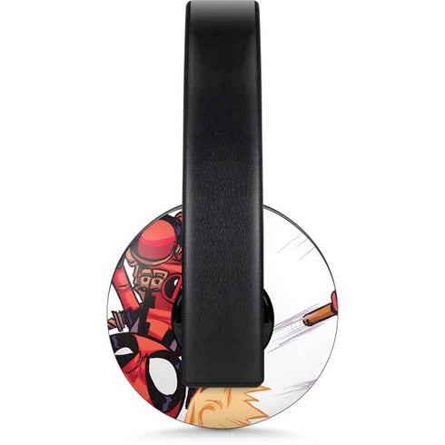 Marvel Deadpool Babypool Shooting PlayStation 4 Gold Wireless Headset Skin
