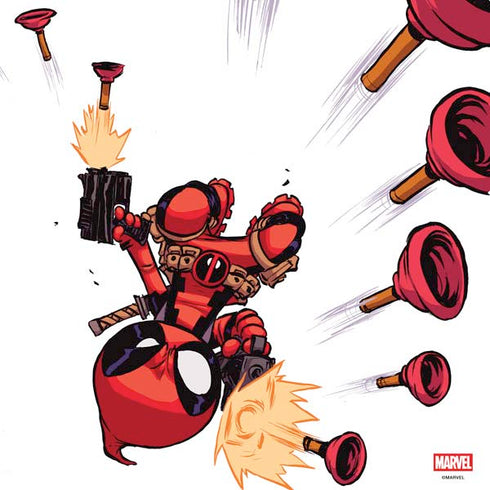 Marvel Deadpool Babypool Shooting PS4 Console and Controller Bundle Skin