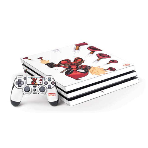 Marvel Deadpool Babypool Shooting PS4 Pro Bundle Skin