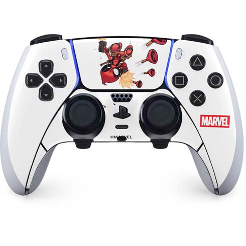 Marvel Deadpool Babypool Shooting PS5 DualSense Edge Pro Controller Skin