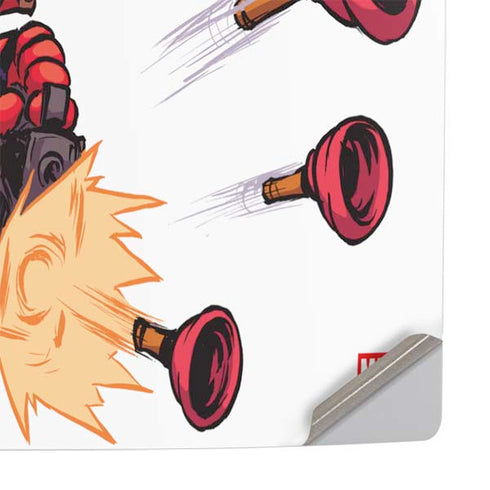 Marvel Deadpool Babypool Shooting PS5 Pro Console Skin