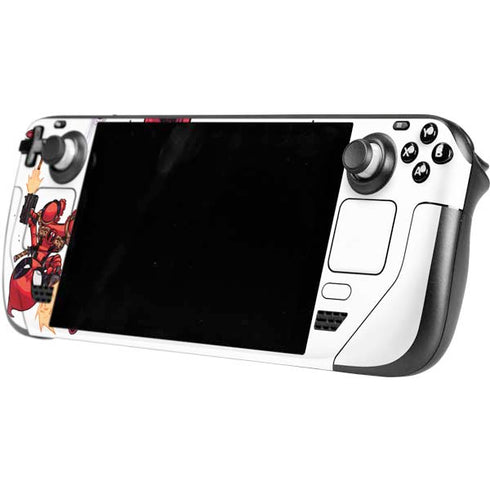 Marvel Deadpool Babypool Shooting Steam Deck Handheld Gaming Computer Skin