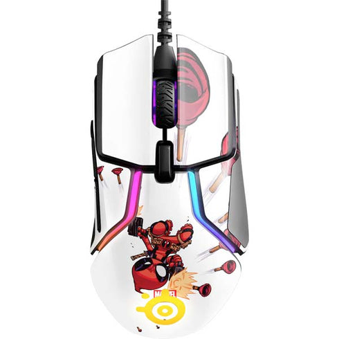 Marvel Deadpool Babypool Shooting SteelSeries Rival 600 Gaming Mouse Skin