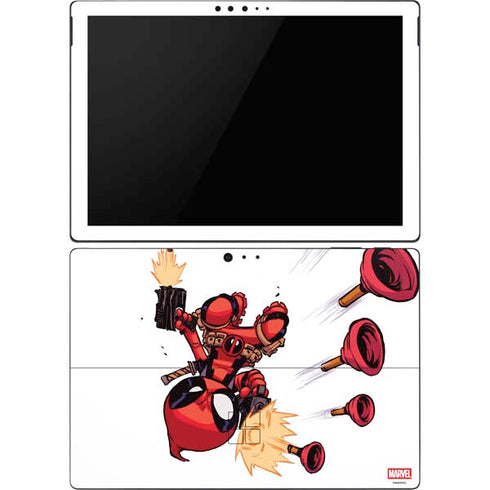 Marvel Deadpool Babypool Shooting Surface Pro 6 Skin