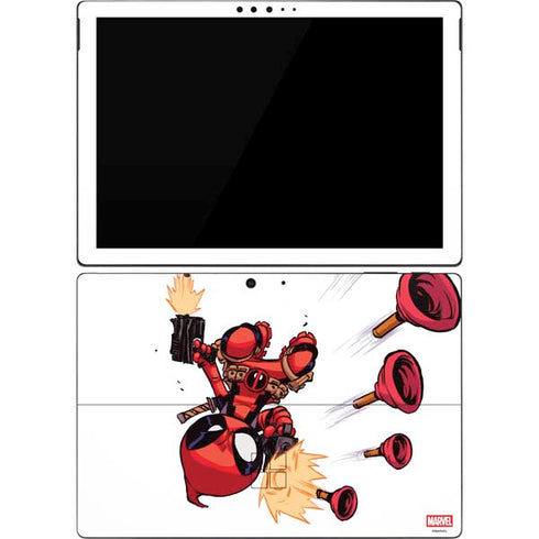 Marvel Deadpool Babypool Shooting Surface Pro 7 Skin