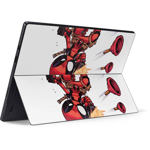Marvel Deadpool Babypool Shooting Surface Pro 7 Skin