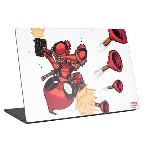 Marvel Deadpool Babypool Shooting Universal Laptop 16.6in (13.4 x 9.7in) Skin