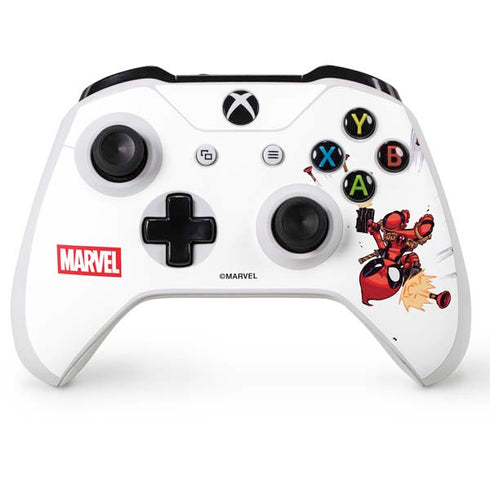 Marvel Deadpool Babypool Shooting Xbox One S Console and Controller Bundle Skin