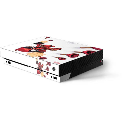 Marvel Deadpool Babypool Shooting Xbox One X Console Skin