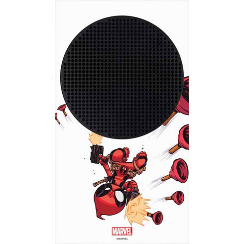 Marvel Deadpool Babypool Shooting Xbox Series S Console Skin