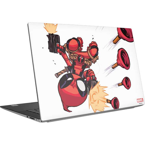 Marvel Deadpool Babypool Shooting Dell XPS Skin