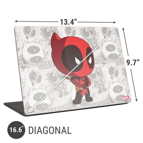 Marvel Deadpool Babypool Universal Laptop 16.6in (13.4 x 9.7in) Skin