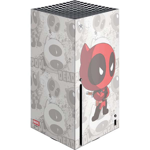 Marvel Deadpool Babypool Xbox Series X Console Skin
