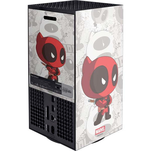 Marvel Deadpool Babypool XBox Series X Digital Edition Console Skin