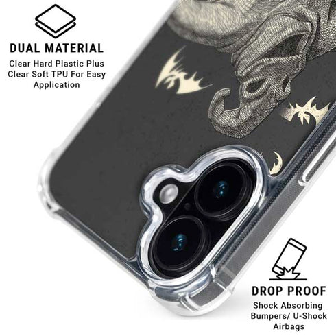 Disney The Nightmare Before Christmas Bad Bad Oogie iPhone 16 Plus Clear Case