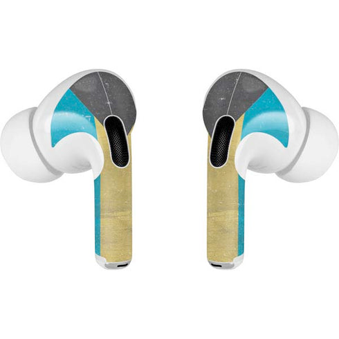 Bahamas Flag Distressed AirPods Skins