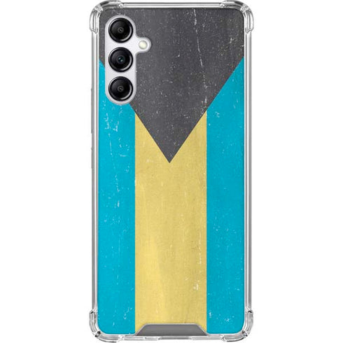 Bahamas Flag Distressed Gabb Phone 4 Clear Case