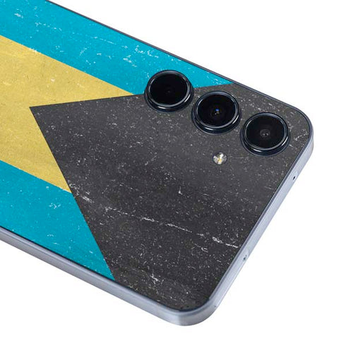 Bahamas Flag Distressed Galaxy A35 5G Skin