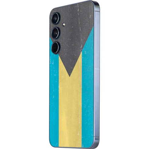 Bahamas Flag Distressed Galaxy A55 5G Skin