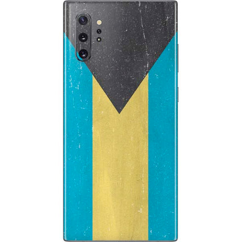 Bahamas Flag Distressed Galaxy Note 10 Plus Skin