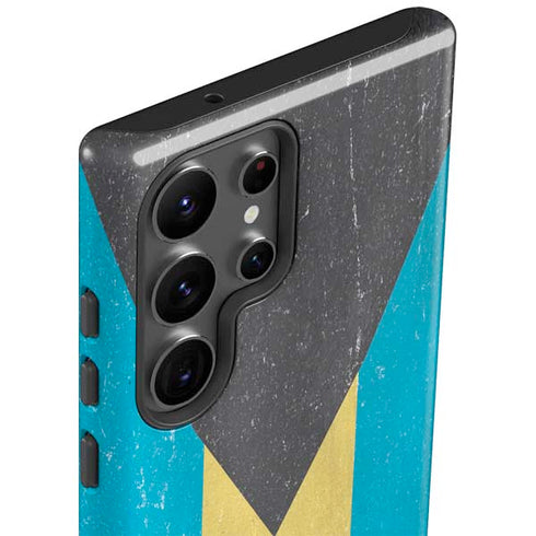 Bahamas Flag Distressed Galaxy S23 Ultra Pro Case