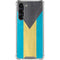 Bahamas Flag Distressed Galaxy S24 FE Clear Case