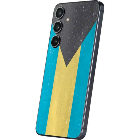 Bahamas Flag Distressed Galaxy S25 Skin