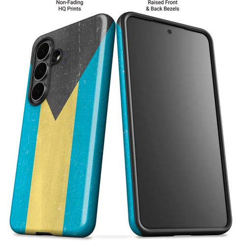 Bahamas Flag Distressed Galaxy S26 Plus Impact Case
