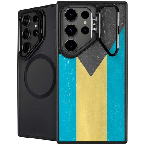 Bahamas Flag Distressed Galaxy S26 Ultra Kickstand Case