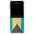 Bahamas Flag Distressed Galaxy Z Flip6 Clear Case