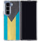 Bahamas Flag Distressed Galaxy Z Fold5 5G Clear Case