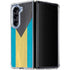 Bahamas Flag Distressed Galaxy Z Fold5 5G Clear Case