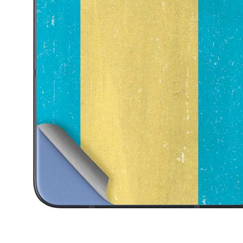 Bahamas Flag Distressed Galaxy Z Fold5 5G Skin