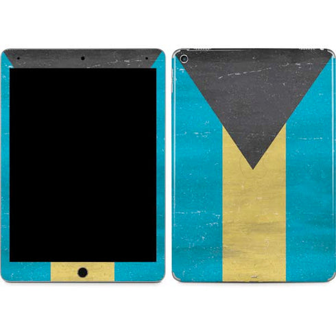 Bahamas Flag Distressed iPad Skins