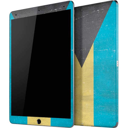 Bahamas Flag Distressed iPad Skins
