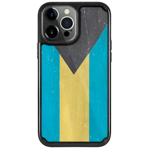 Bahamas Flag Distressed iPhone Cases