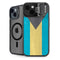 Bahamas Flag Distressed iPhone 14 Plus Kickstand Case