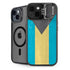 Bahamas Flag Distressed iPhone 15 Kickstand Case